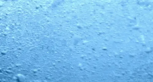 Molecular structure visualization of CO2 carbon dioxide bubbles