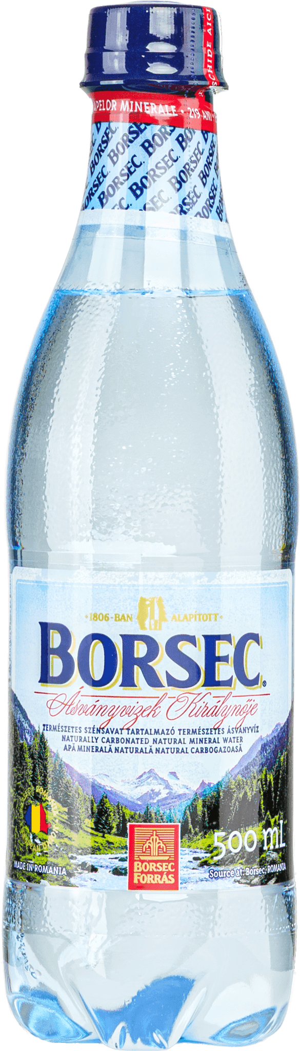 Borsec mineral water bottle