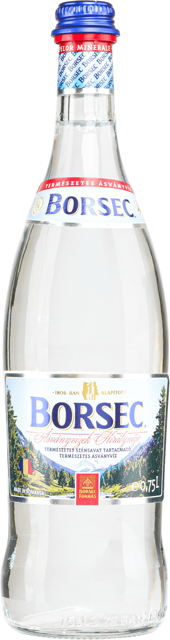 Borsec mineral water bottle