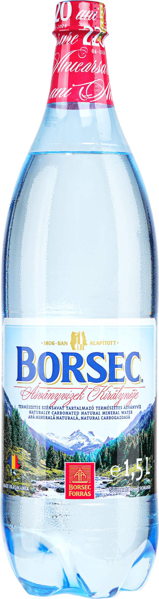 Borsec mineral water bottle