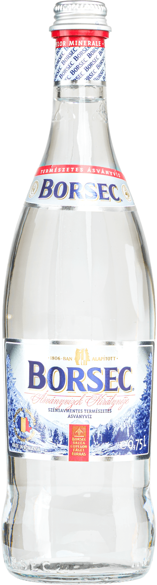 Borsec 750ml glass still